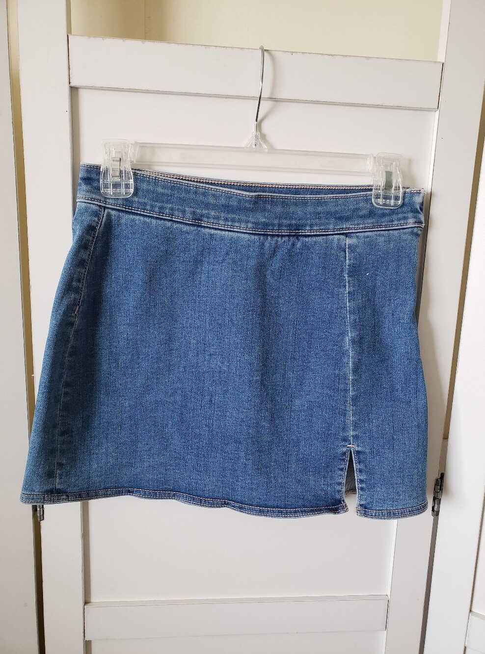 American Eagle High Rise Mini Denim Skirt With liner Size 0